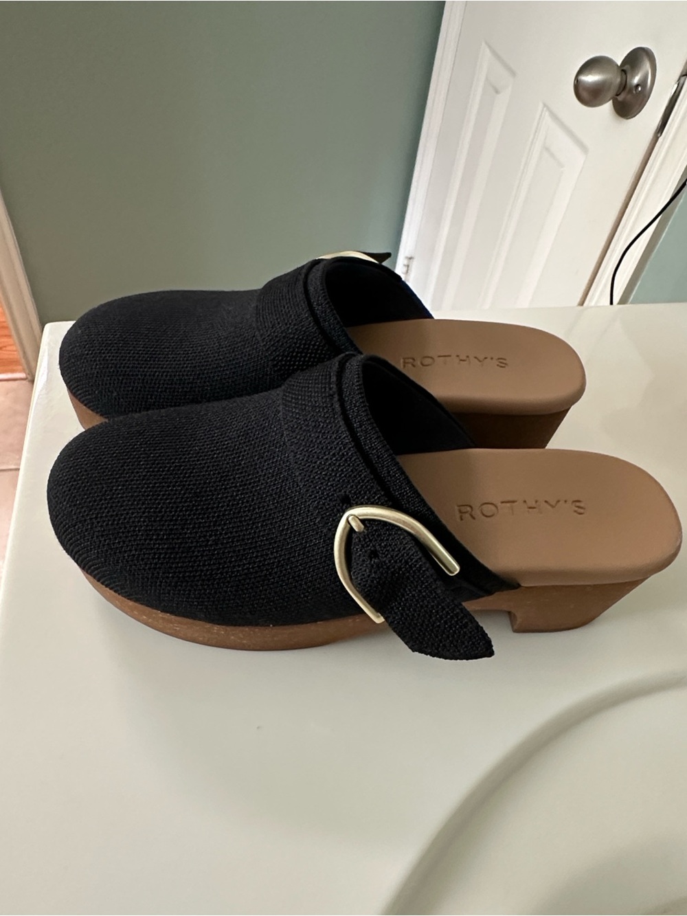 NEW! Without tags and box
Rothy’s Black Wedge clogs - Size 6.5